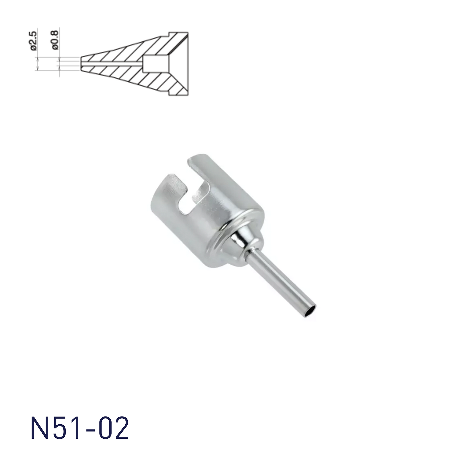 Hakko Products_ N51 Single Hot Air Nozzles_ Nozzles_ Hakko Products