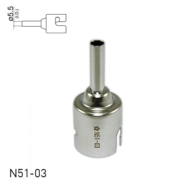 Hakko Products_ N51 Single Hot Air Nozzles_ Nozzles_ Hakko Products