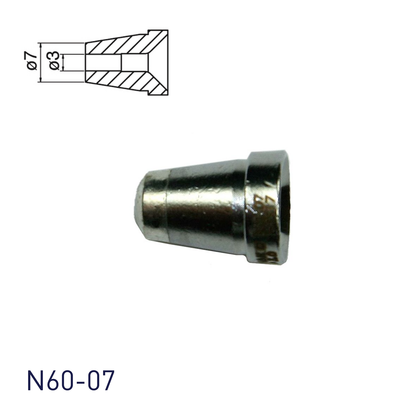 Hakko_ N60-07 Nozzle Φ3.0_ Nozzles_ Hakko Products