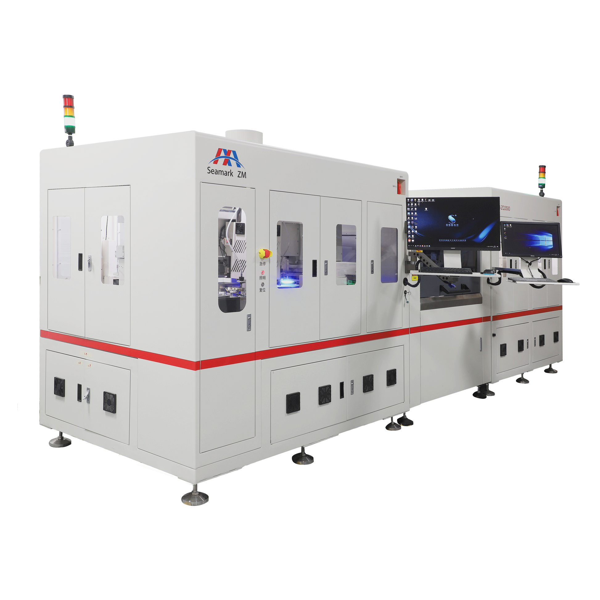 Seamark Zhuomao ZM ZQ3500 automated repair line for BGA detin and reballing rework process