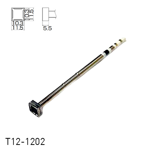 Hakko T12-1202 Quad Soldering Iron Tips for soldering station FM202, FM203, FM204, FM206, FM950, FX951, FX952 and soldering iron FM2027, FM2028