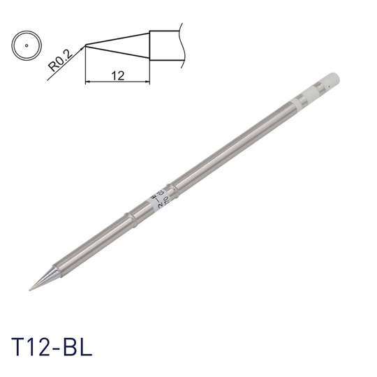 Hakko soldering iron replacement tip T12-BL for use of FM2028, FM2027 soldering iron, FX951, FX952 soldering station, FM203, FM206 3-port rework stations