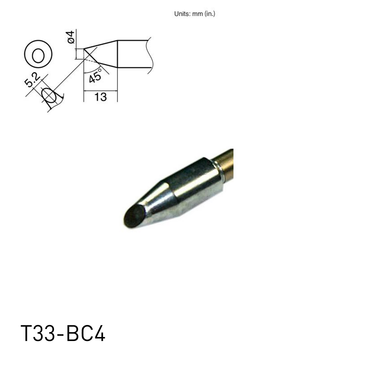 T33 / T33-SS Series Soldering Tips