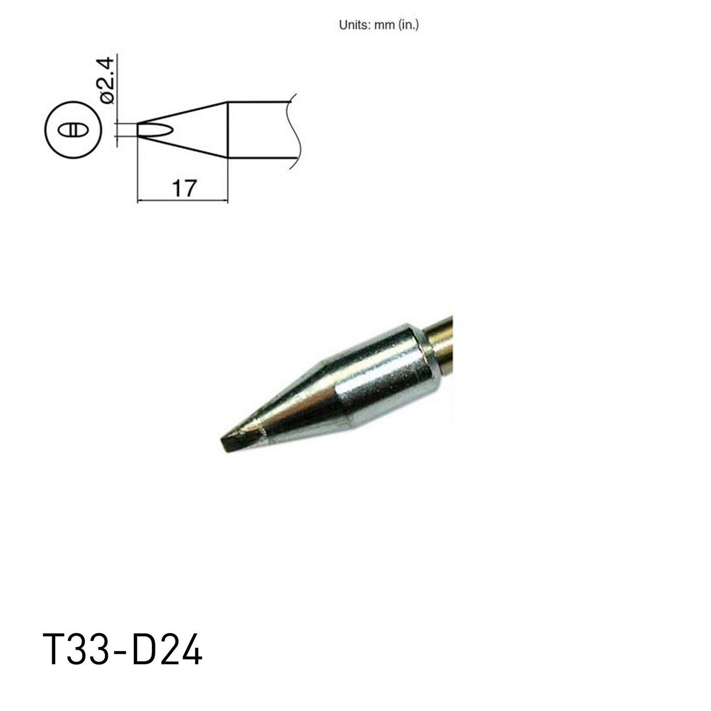 T33 / T33-SS Series Soldering Tips