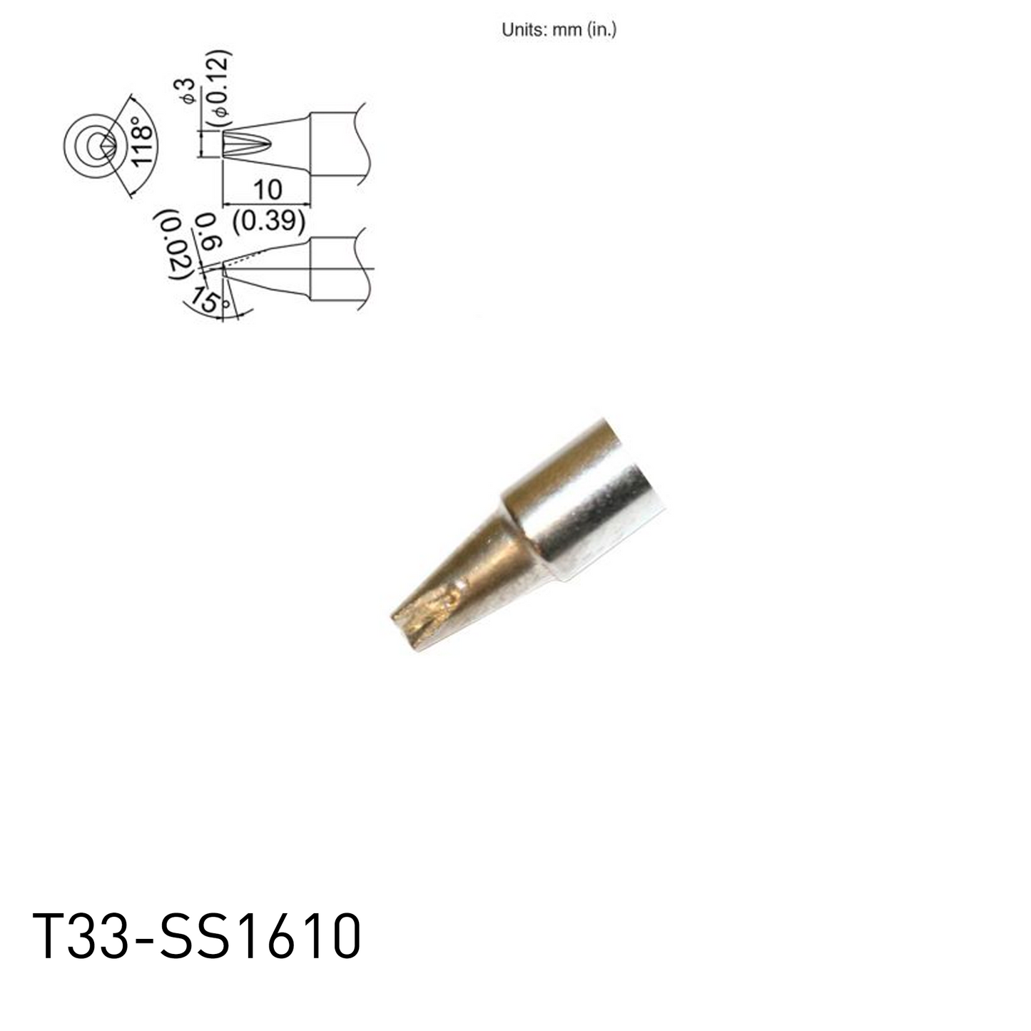 T33 / T33-SS Series Soldering Tips