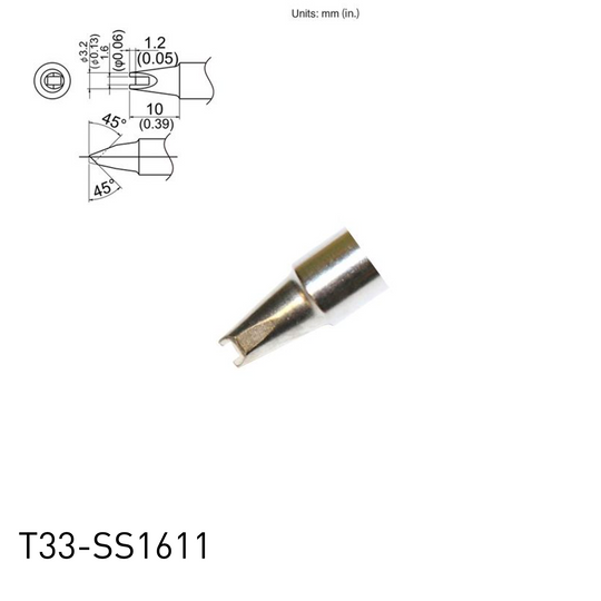 T33 / T33-SS Series Soldering Tips