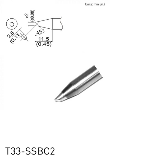 T33 / T33-SS Series Soldering Tips