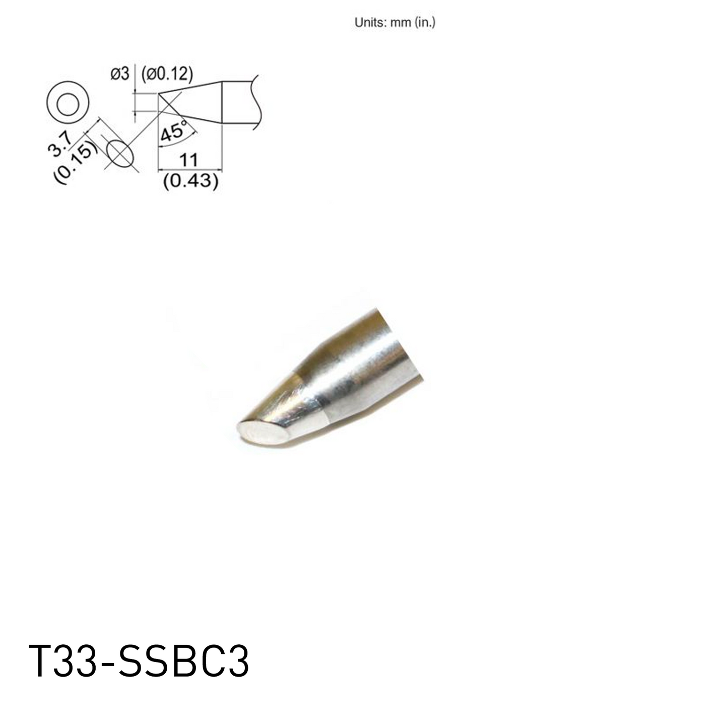 T33 / T33-SS Series Soldering Tips