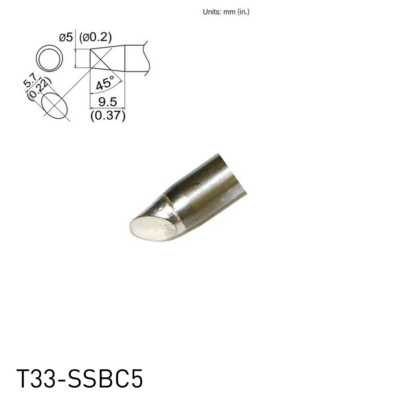 T33 / T33-SS Series Soldering Tips