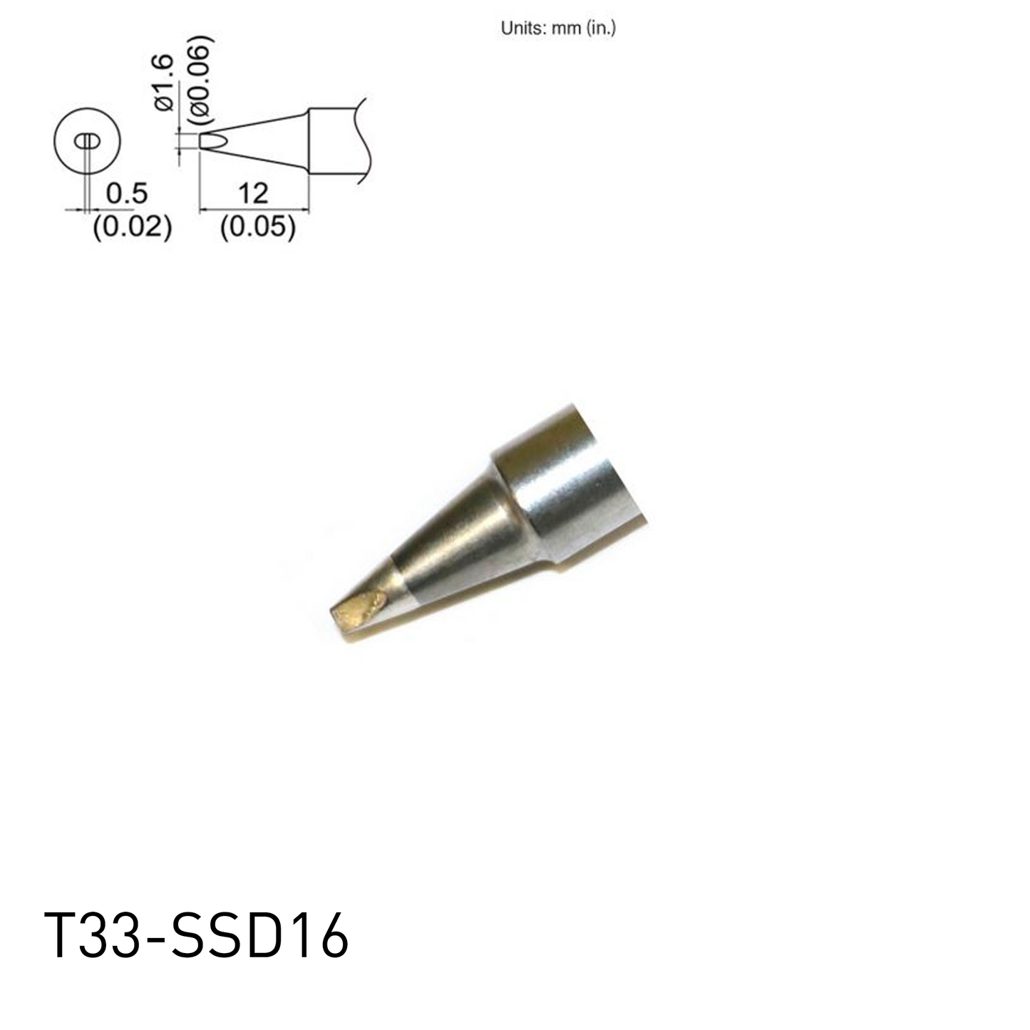 T33 / T33-SS Series Soldering Tips