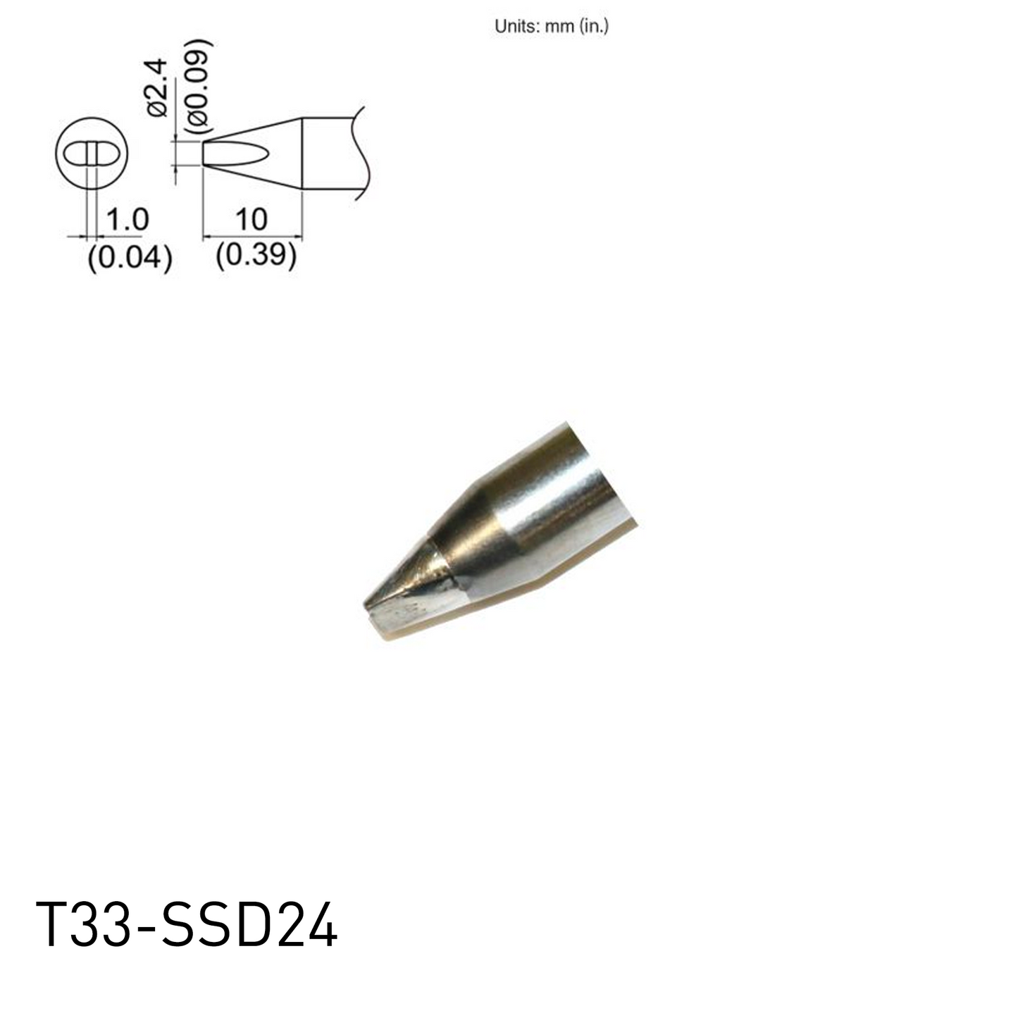 T33 / T33-SS Series Soldering Tips