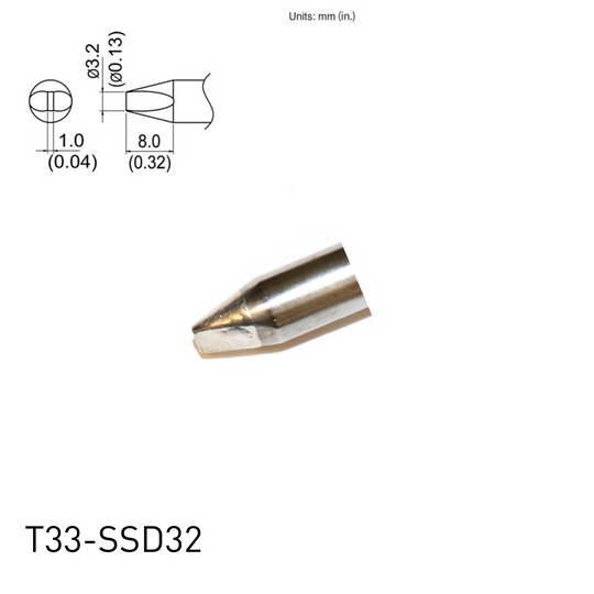 T33 / T33-SS Series Soldering Tips