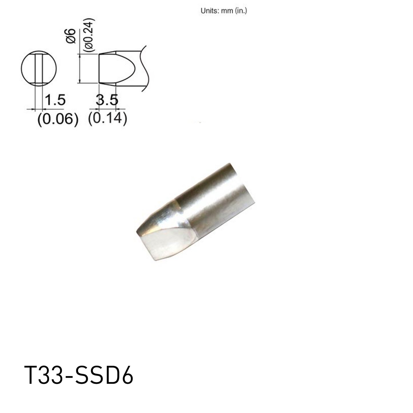 T33 / T33-SS Series Soldering Tips