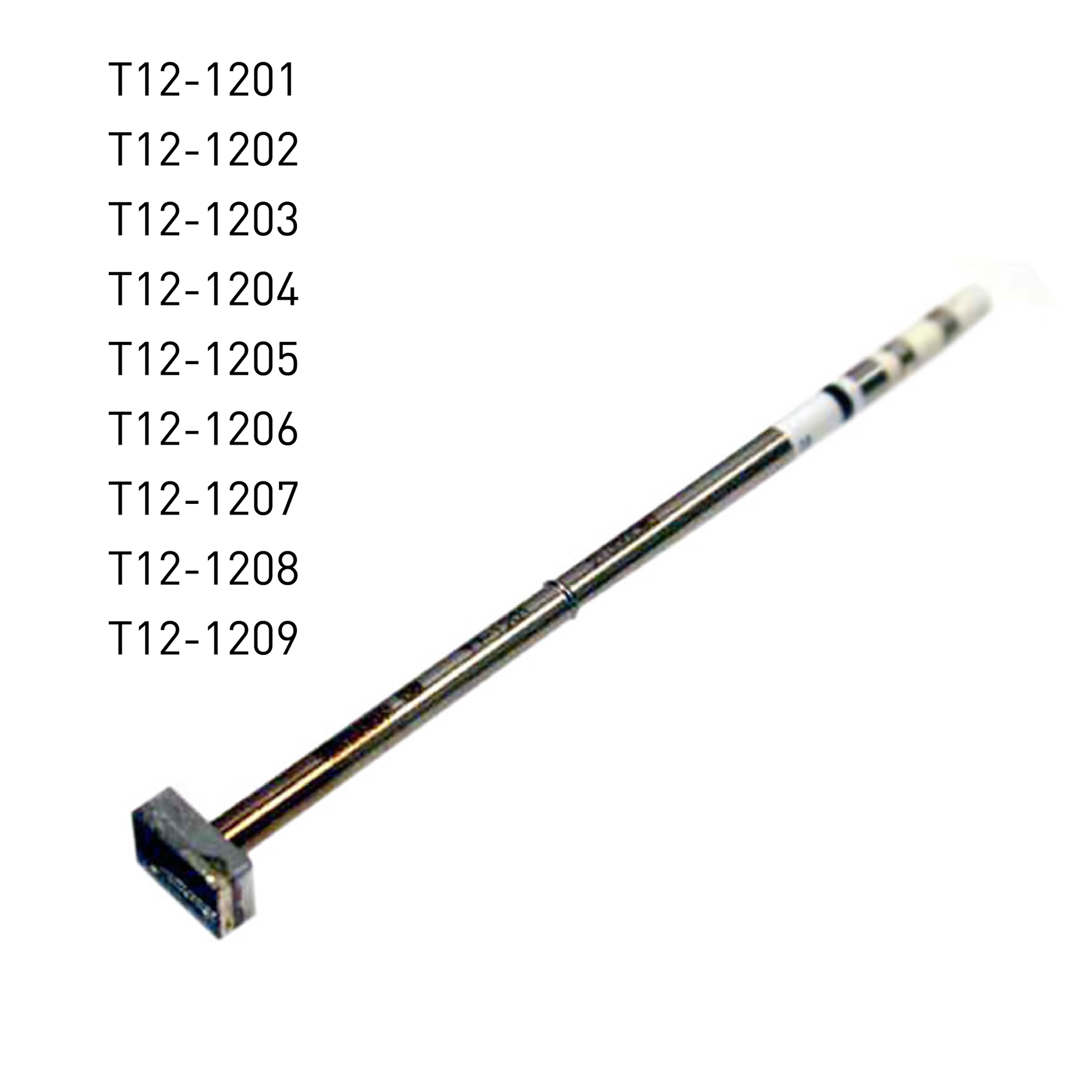 Hakko T12 Quad Soldering Iron Tips T12-1201, T12-1202, T12-1203, T12-1204, T12-1205, T12-1206, T12-1207, T12-1208, T12-1209