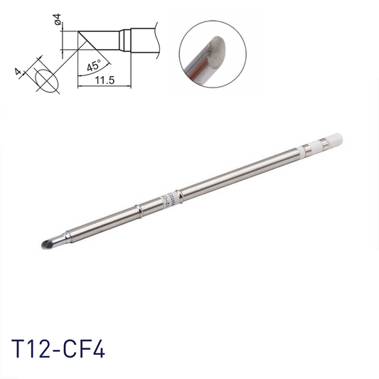 Hakko T12-CF4 Soldering Iron Tips for soldering station FM202, FM203, FM204, FM206, FM950, FX951, FX952 and soldering iron FM2027, FM2028