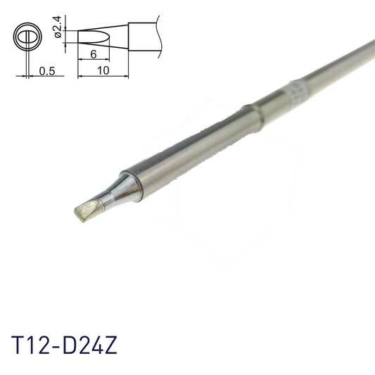 Hakko T12-D24Z Soldering Iron Tips for soldering station FM202, FM203, FM204, FM206, FM950, FX951, FX952 and soldering iron FM2027, FM2028