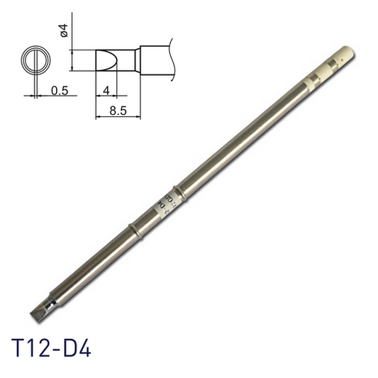 Hakko T12-D4 Soldering Iron Tips for soldering station FM202, FM203, FM204, FM206, FM950, FX951, FX952 and soldering iron FM2027, FM2028