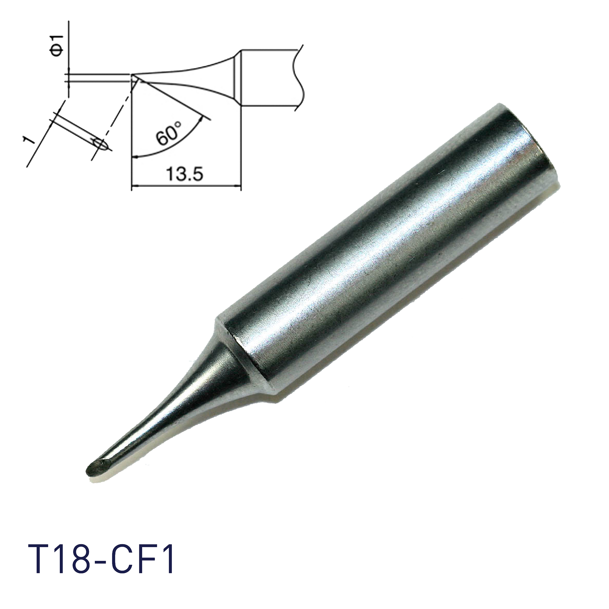 Hakko T18-CF1 for soldering station FX888, FX888D, FX889, FR701, FR702, FX600 & soldering iron FX8801, FX600