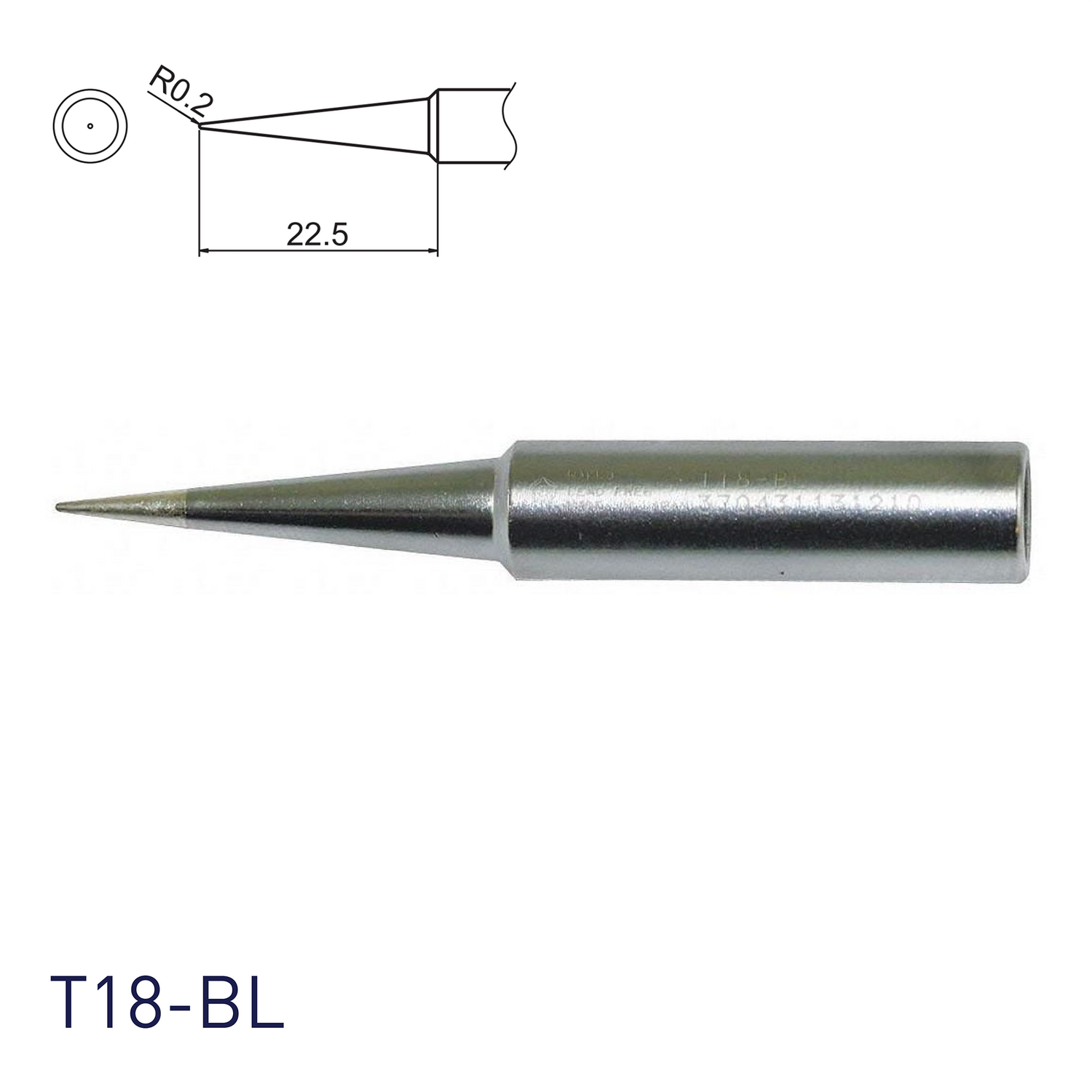 Hakko T18-BL Shape-BL for soldering station FX888, FX888D, FX889, FR701, FR702, FX600 & soldering iron FX8801, FX600